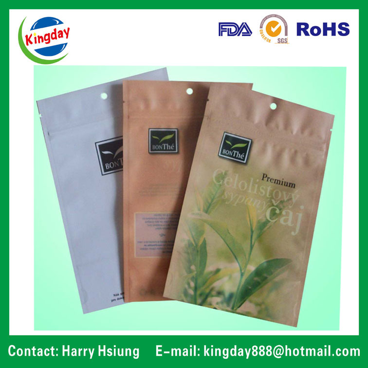 Side Gusset Tea Bag with Metallic Material