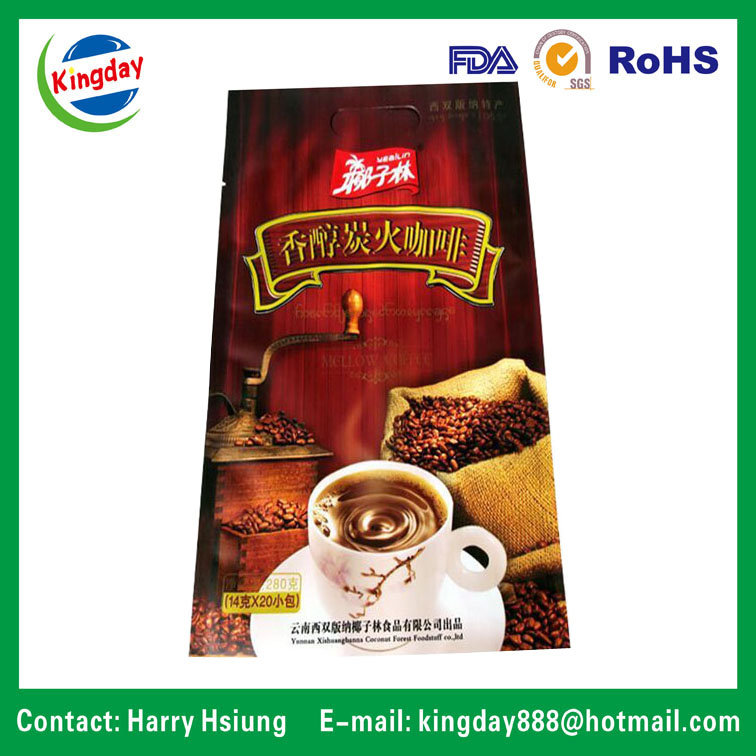 3 Sides Sealing Coffee Bag with Different Material
