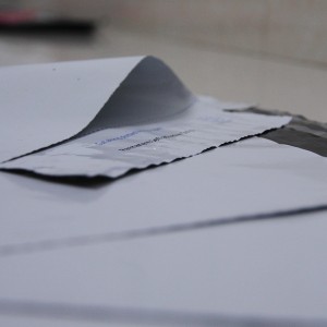 Black Postage Mail Plastic Bag