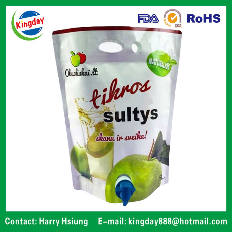 Wine Bag in Box with Spout & Carrier Hole