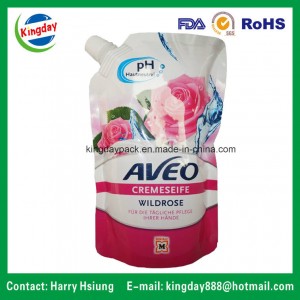 500ml Standup Spout Pouch for Juice or Laundry Detergent with Different Flavour