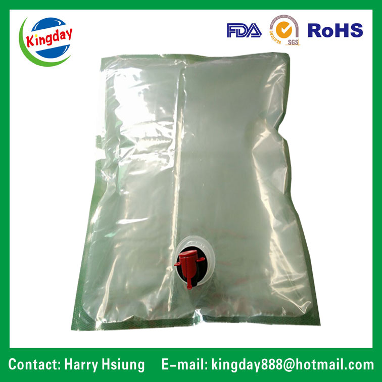 Clear Wine Bag in Box with Spout for Wine & Water