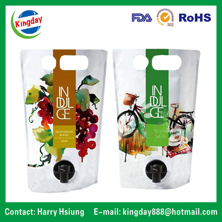 Wine Bag in Box with Spout & Carrier Hole
