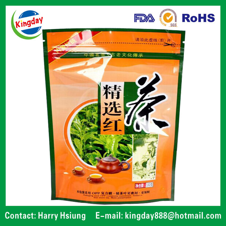 Different Material Tea Bag with Standup/Ziplock/Side Gusset