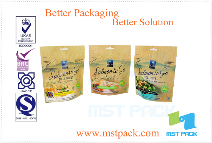 Stand up Pouch with Ziplock Resealable Matte OPP Printed Bag