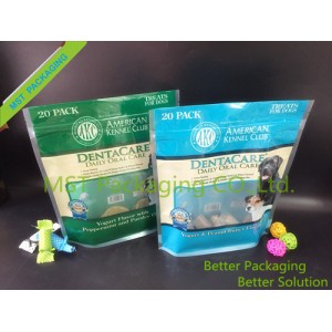 Clear Window Stand up Pet Food Pouch / Bag