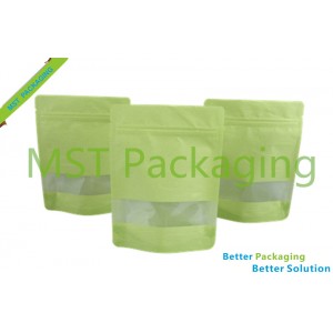 Rice Paper Stand up Pouch with Window