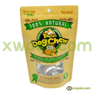 Custom 8oz Kraft Paper Bag with Clear Window