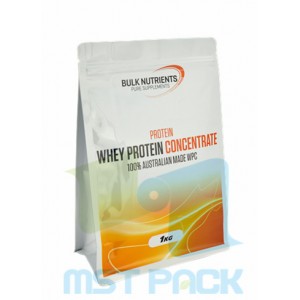 Plastic Flat Bottom Pet Food Bag with Zipper