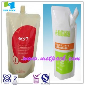 Washing Liquid/ Detergent Stand up Pouch with Spout