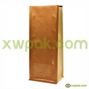 Box Bottom Coffee Packaging Bag with Valve