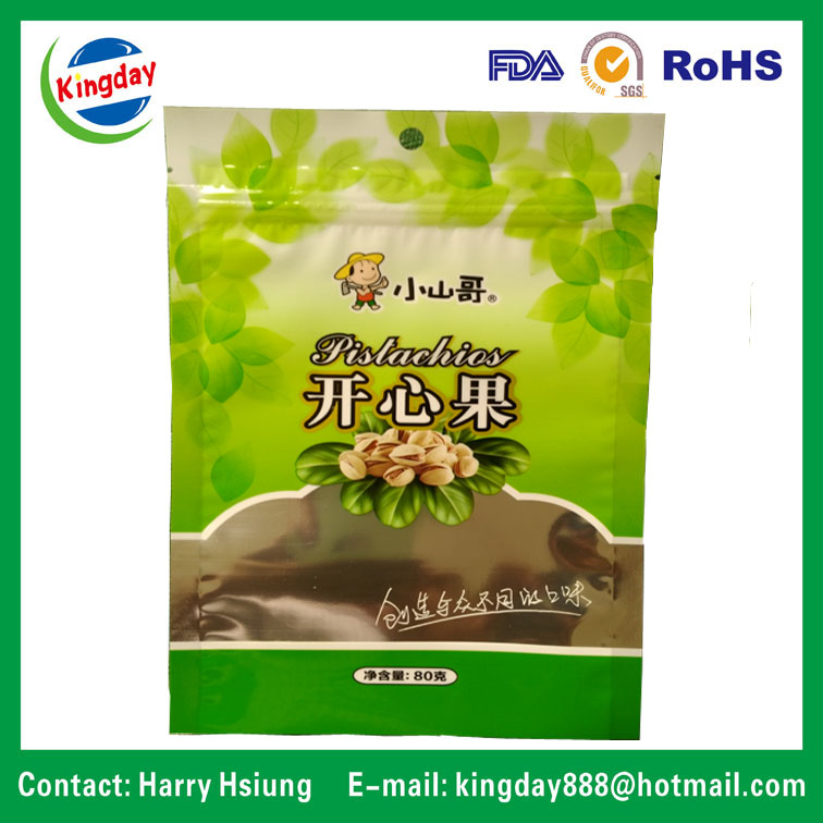 Standup Ziplock Packaging Bag for Peanut, Nuts, Melon Seeds Dry Food