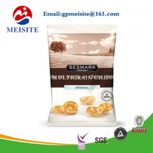 Top Zip Plastic Bag/Round Bottom Plastic Food Packaging Bag/