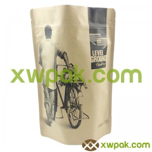 Logo Printing Kraft Paper Coffee Bags