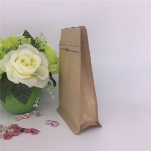 Block Bottom Kraft Paper Bag for Dried Fruit