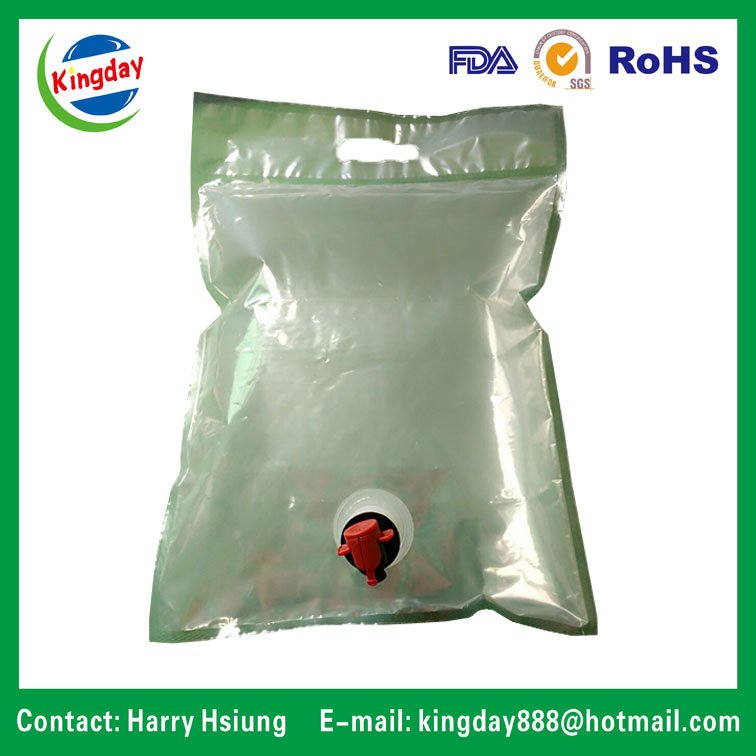 BPA Free Wine Packaging Bag in Box /Wine Bag with Spout in Box