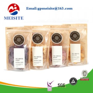 Stand up Plastic Food Packaging Bag for Dried Food, Nuts,