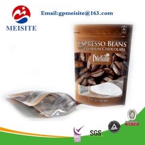 Customized High Quality 1lb Kraft Paper Coffee Bag