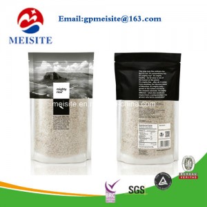 International Plastic Packaging Strong Resealable Foil Food Bags for Muesli