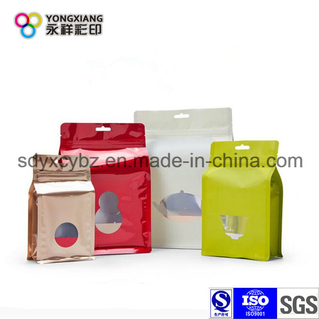 Size Customized Flat Bottom Dried Snack Fruit Plastic Packaging Bag of Food Grade