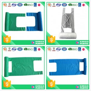 Biodegradable Plastic T Shirt Bag on Roll