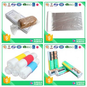 Roll Packed Perforated Clear LDPE Bread Bag