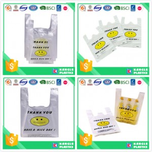 Factory Price Happy Face Plastic Bag for Shopping