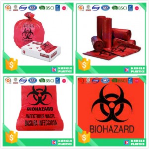 Plastic Biohazard Infectious Waste Liners for Hospital