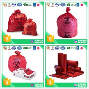 OEM Disposable Medical Waste Bag with Printing