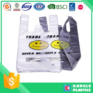 HDPE Happy Face Bag for Supermaket Grocery