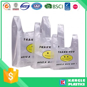 Recyclable Thank You Plastic Bag for Shopping