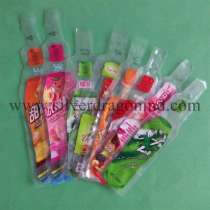 150ml Bottle Shape Plastic Bag for Juice Packing