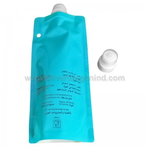 Foldable Water Pouch with Spout for 500g Water Packing