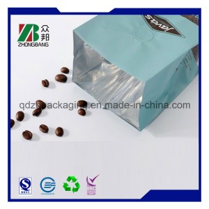 China Factory Side Gusset Coffee Packing Bag with Valve