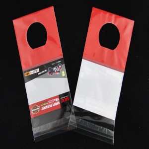 Transpatent Self-Adhesive BOPP Promotion Plastic Gift Packaging Header Bags