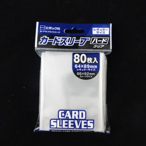 80PCS Per Pack Clear Card Sleeves