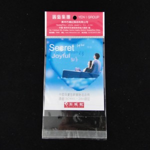 Hot Sale Transpatent Self-Adhesive BOPP Birthday Gift Card Bags