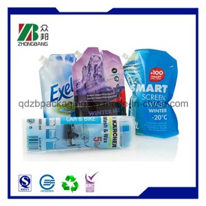 BPA Free Printing Plastic Liquid Stand up Spout Pouches