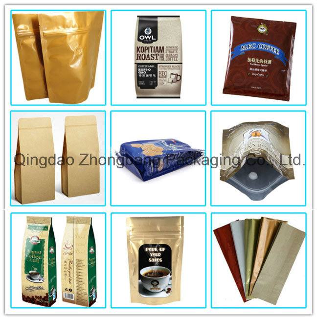 China Factory Side Gusset Coffee Packing Bag with Valve