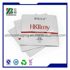 Three Side Sealed Aluminium Foil Plastic Packaging Cosmetic Mask Bags