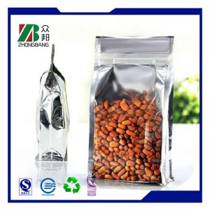 Factory Custom Flat Bottom Plastic Bags