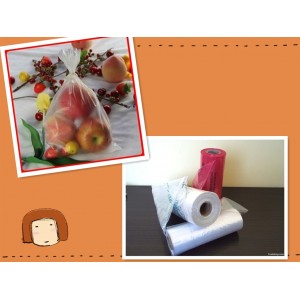 Flat HDPE Clear Food Plastic Bags