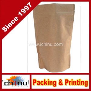 Kraft Paper Stand up Zipper Coffee Bags Pouches with Valve (220099)