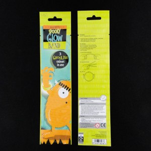 2014 New Design Glow Stick Plastic Packaging Bag (MS-TB012)