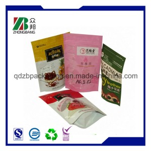 Plastic Zip Lock Stand up Food Packaging with Zipper