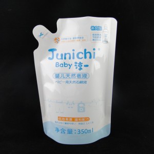 Customized Stand up Pouch with Spout for Liquid Soap