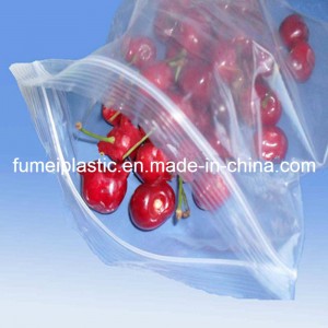 0.08mm Thickness Clear PE Plastic Ziplock Bags