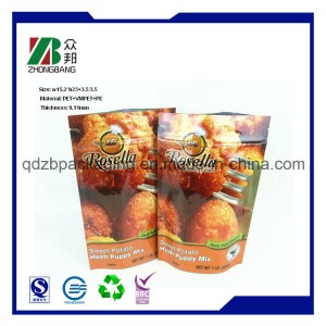 Plastic Back Seal Packaging Bag for Potato Chips Snacks