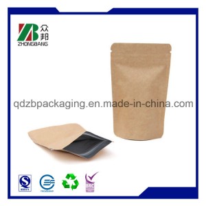 Kraft Paper Bag with Ziplock for Tea / Coffee