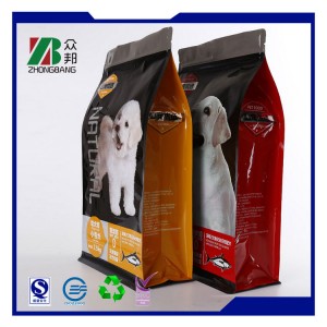 Matte OPP Pet Food Packaging Bag with Bottom
